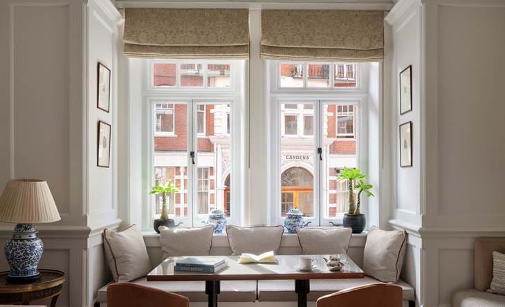 Large window in intimate, small events space in Chelsea