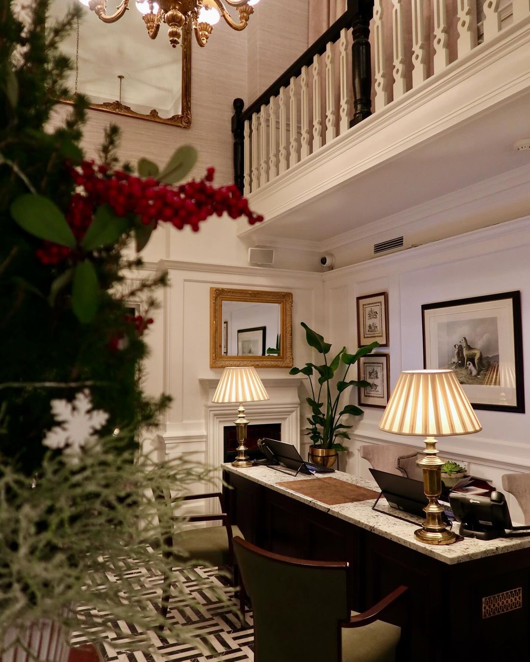 Christmas London Hotel Reception