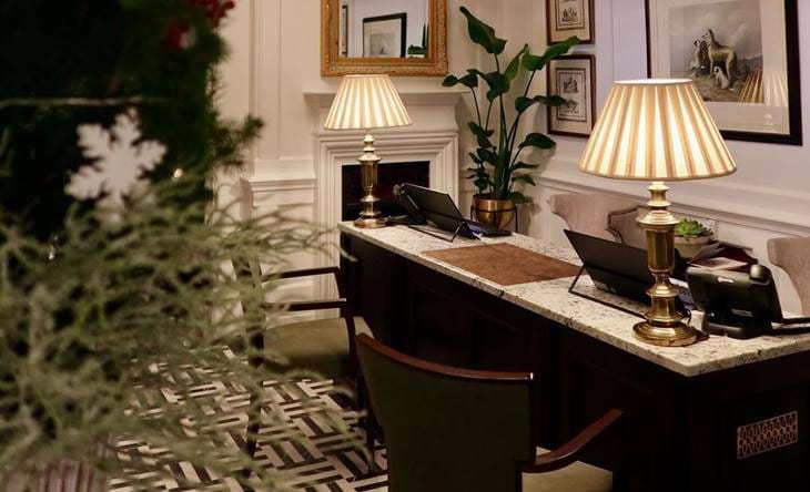 Christmas London Hotel Reception